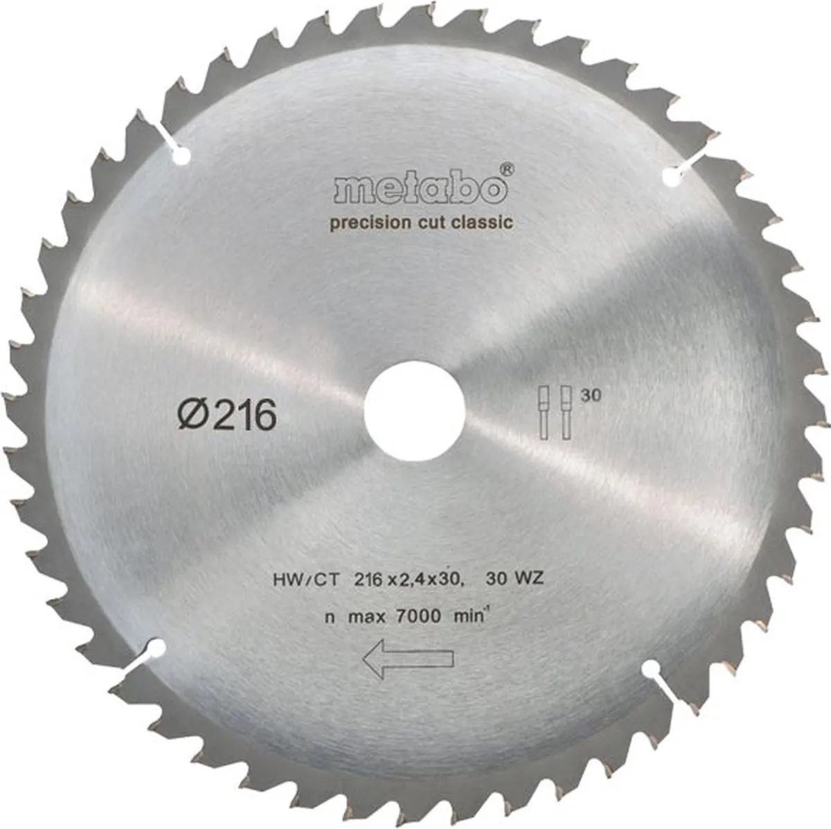 Metabo 628062000 Precision Cut Cirkelzaagblad 216mm