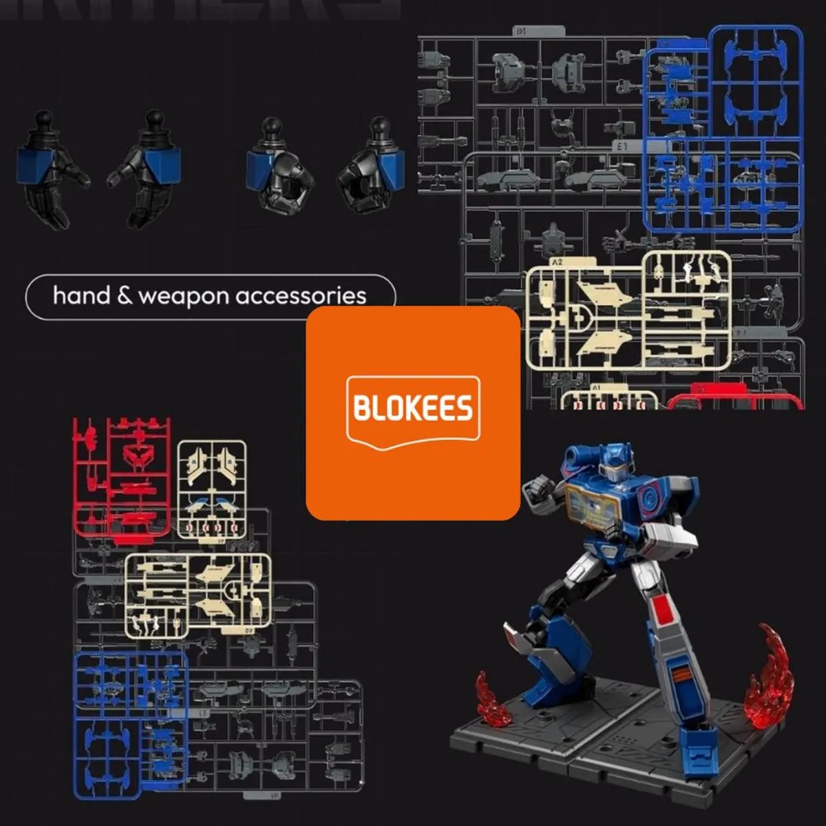 Hasbro Blokees Transformers One Classic Class 17 Soundwave Bouwpakket - 12,3 cm