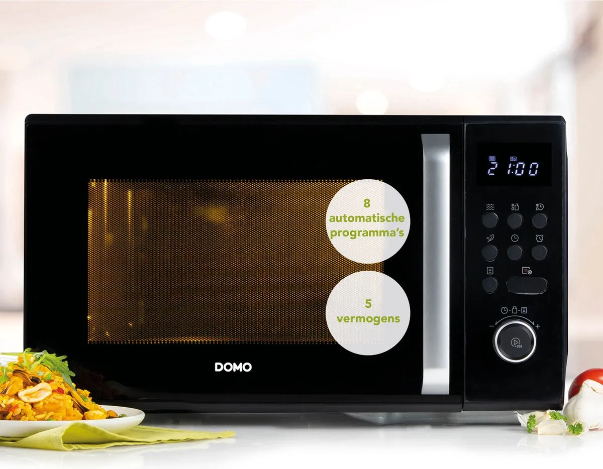 Domo DO23101 Microgolfoven Solo 31L 1000W - Zwart