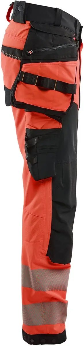 Blåkläder Hi Vis 11221648 Werkbroek - 4-Weg Stretch - Rood/Zwart - afbeelding 4 van 6