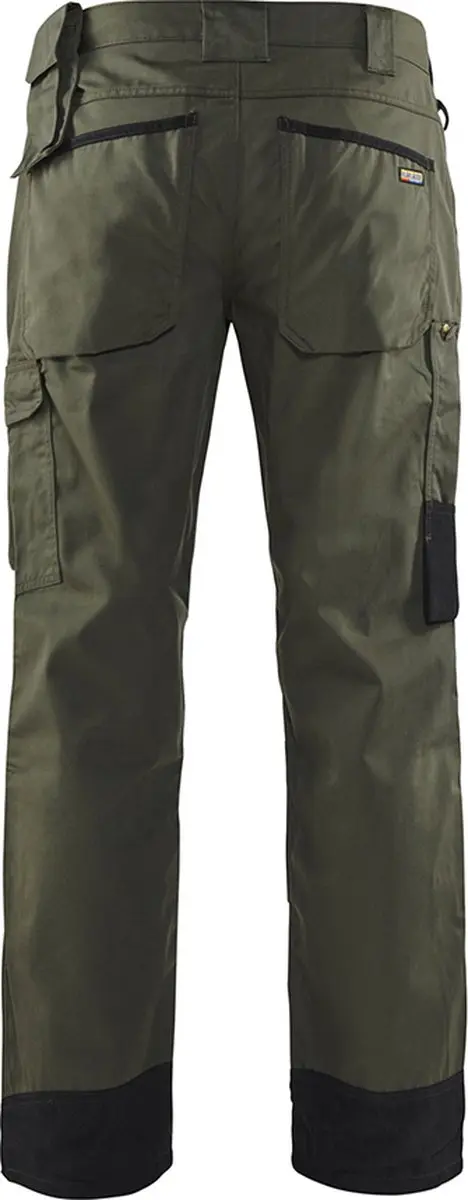 Blåkläder Garden Werkbroek 1454-1835 - Maat 52 - Army Groen/Zwart - afbeelding 6 van 6