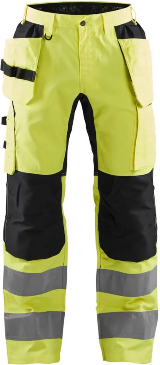 Blåkläder Werkbroek 1552-1811 High Vis Geel/Zwart - Maat 46 - afbeelding 6 van 6