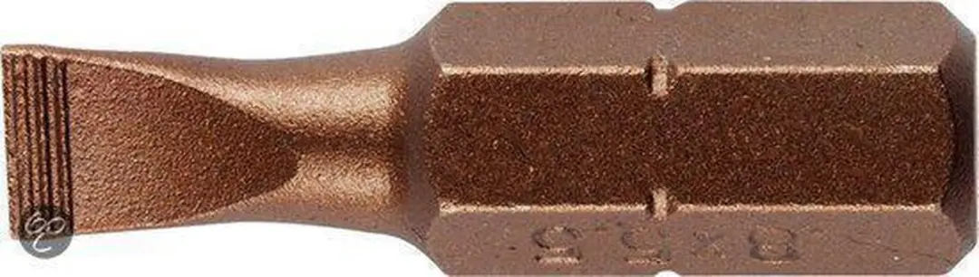 KWB Iso-Temp Schroefbit Platte Kop 1/4"