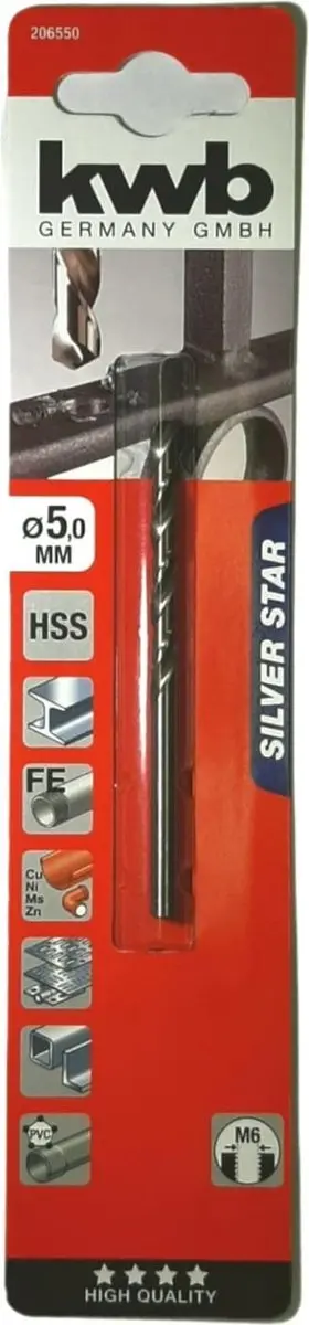 KWB HSS Silverstar Metaalboor 5,0mm