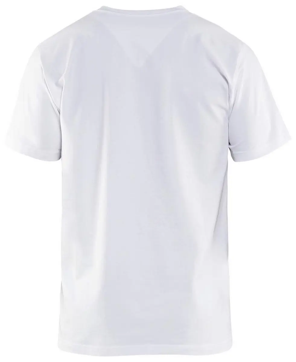 Blåkläder T-Shirt 3360-1029 V-hals - Wit - XL