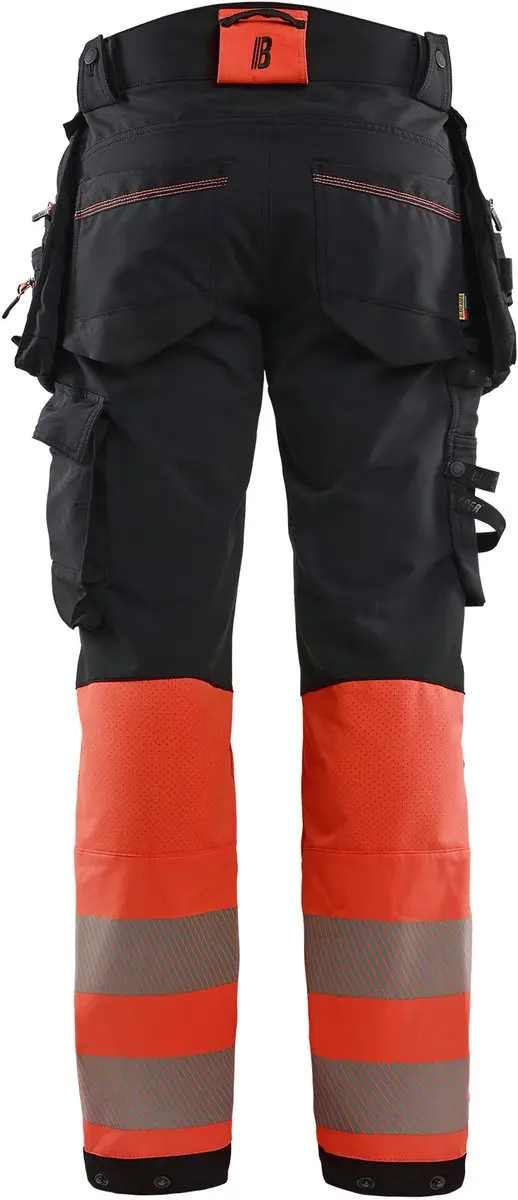Blåkläder Hi Vis 11251648 Werkbroek - 4-Way Stretch - Zwart/Rood - afbeelding 5 van 6