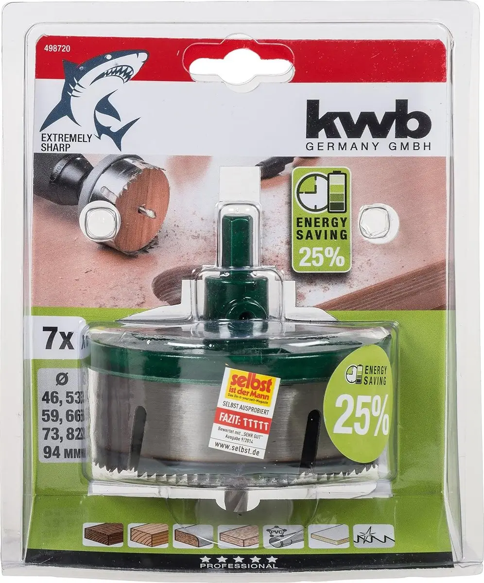 KWB AKKU-TOP Multi-Velgengatzaag 7-delig 46-94mm