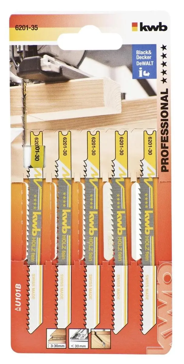 KWB Decoupeerzaagblad Hout Fijn - 5 Stuks