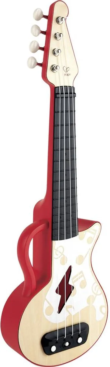 Hape Mini-gitaar Elektrische Lern-Ukulele E0624 - Rot