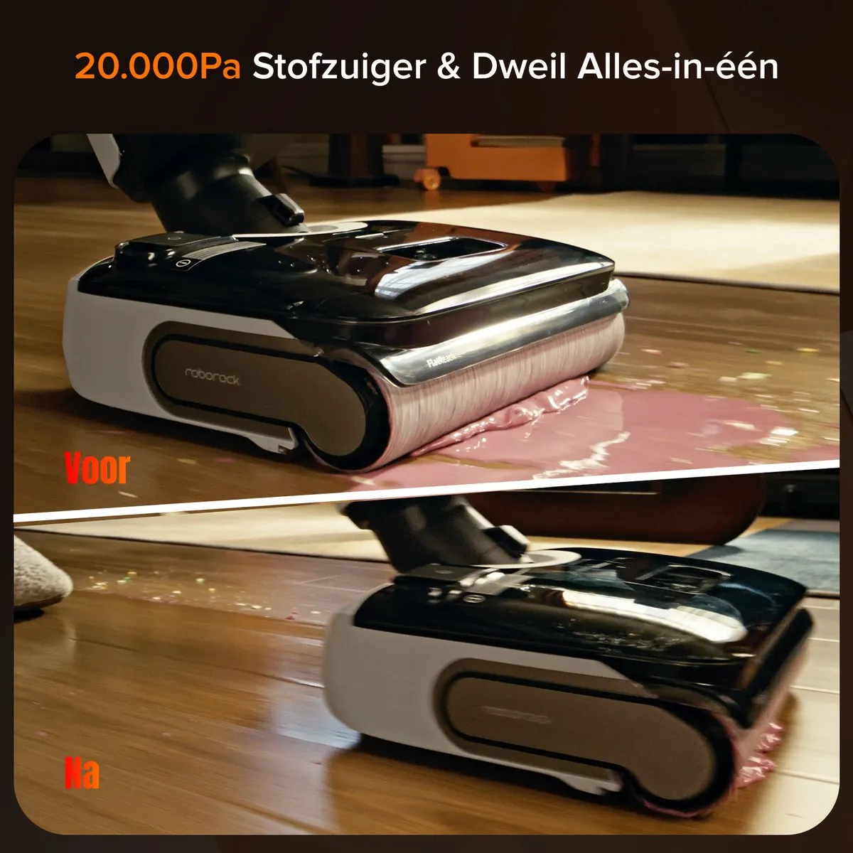 Roborock F25 GT Stofzuiger - Droog/Nat 20.000 Pa - Zelfreinigend Wit