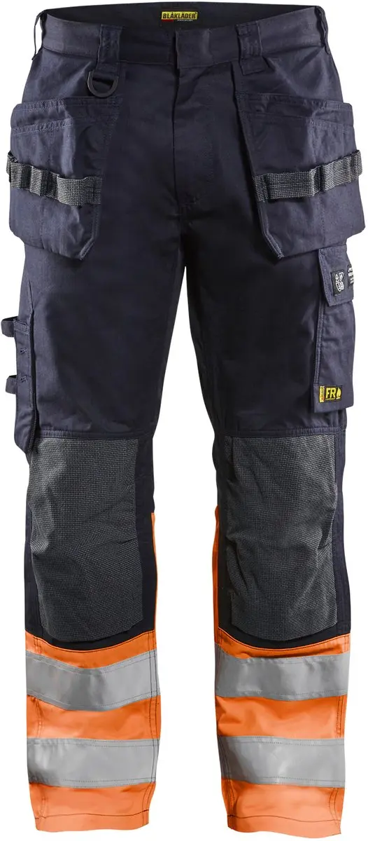 Blåkläder Multinorm Werkbroek 1489-1513 D124 - Marineblauw/Oranje