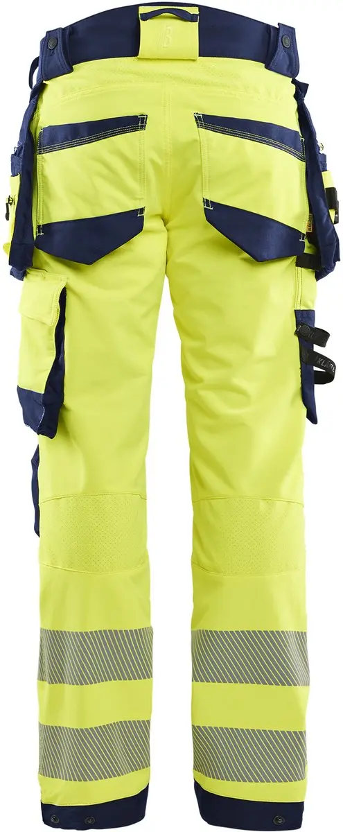 Blåkläder Hi Vis 11221648 Werkbroek - 4-Weg Stretch - Geel/Donkerblauw