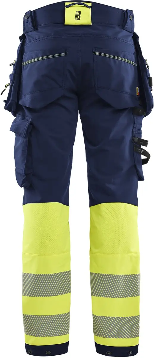 Blåkläder Hi Vis 11251648 Werkbroek - 4-Way Stretch - Marineblauw/Geel