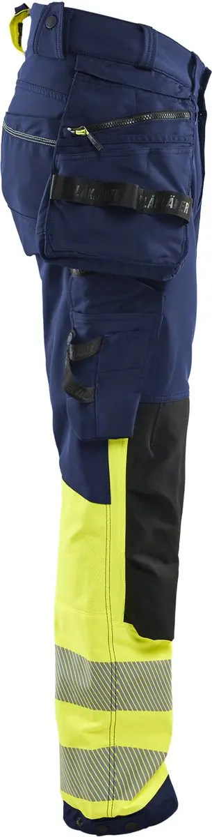 Blåkläder Hi Vis 11251648 Werkbroek - 4-Way Stretch - Marineblauw/Geel