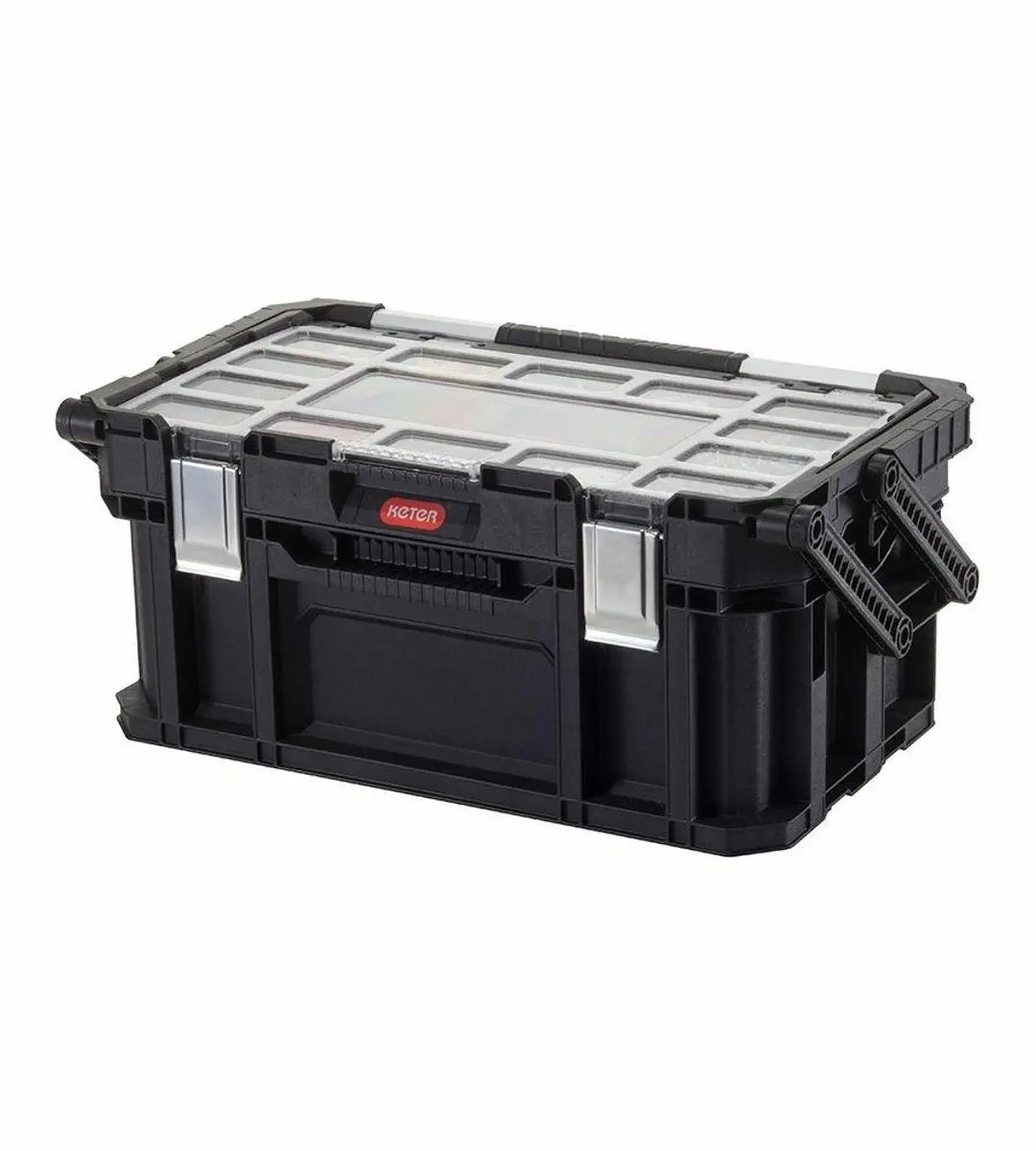 Keter Connect Cantilever Gereedschapskoffer 26L - Zwart