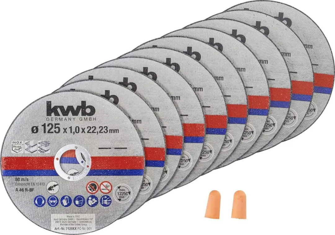 KWB Doorslijpschijf 125mm RVS INOX
