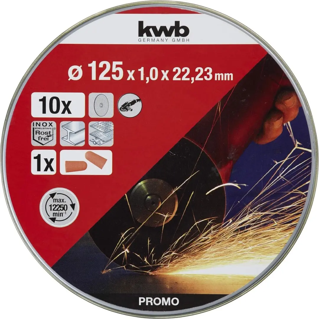 KWB Doorslijpschijf 125mm RVS INOX - 1 Stuk