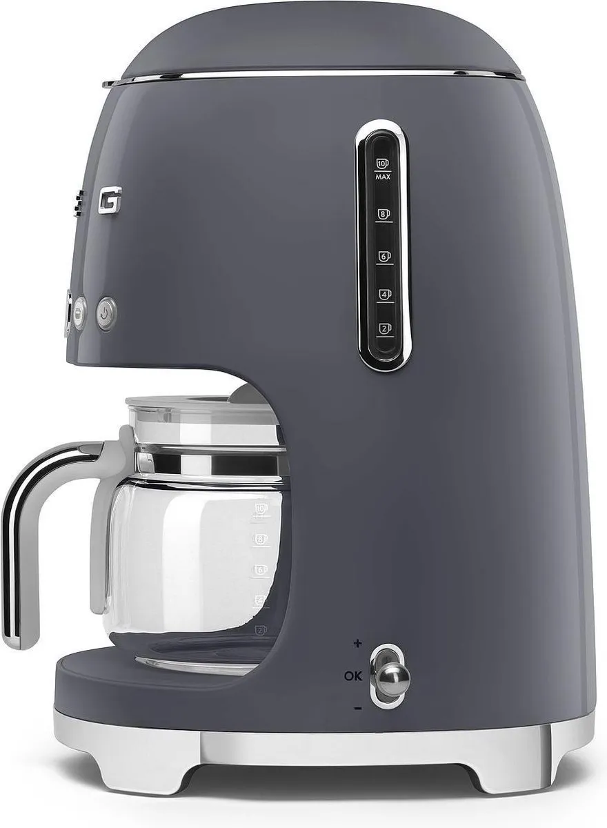 Smeg DCF02GREU Filterkoffiemachine 1.4L - Leigrijs