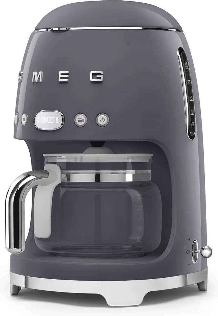 Smeg DCF02GREU Filterkoffiemachine 1.4L - Leigrijs - afbeelding 6 van 6
