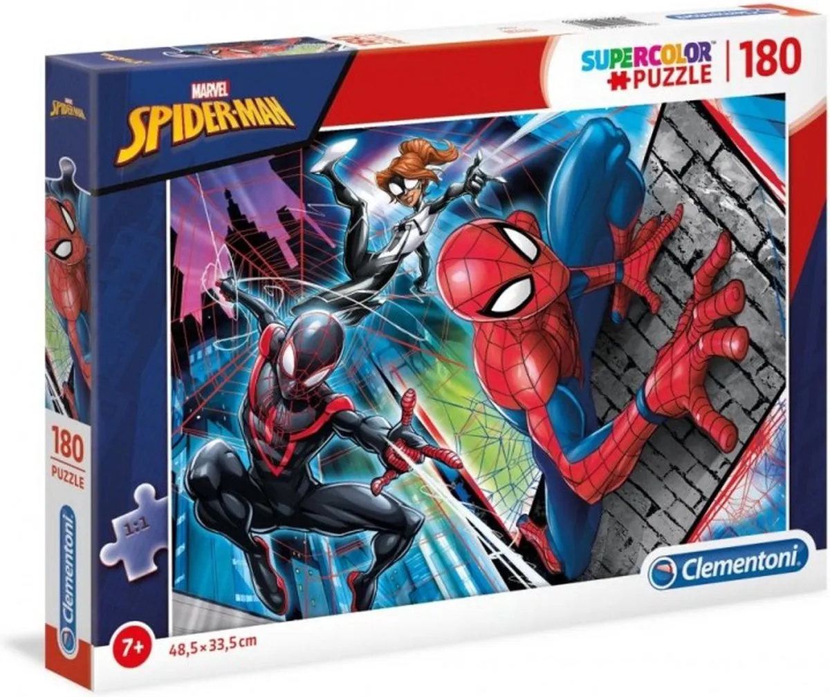 Clementoni Spider-Man Puzzel 180 Stukjes - Multicolor - afbeelding 6 van 6