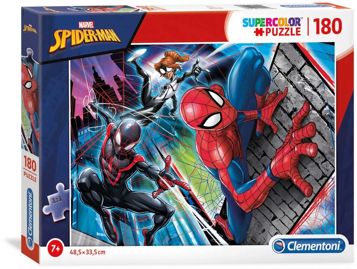 Clementoni Spider-Man Puzzel 180 Stukjes - Multicolor
