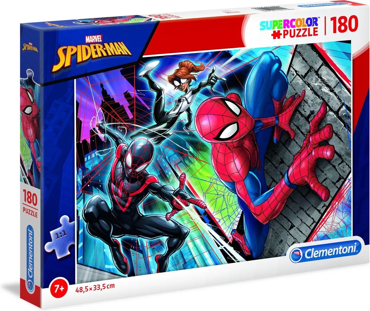Clementoni Spider-Man Puzzel 180 Stukjes - Multicolor