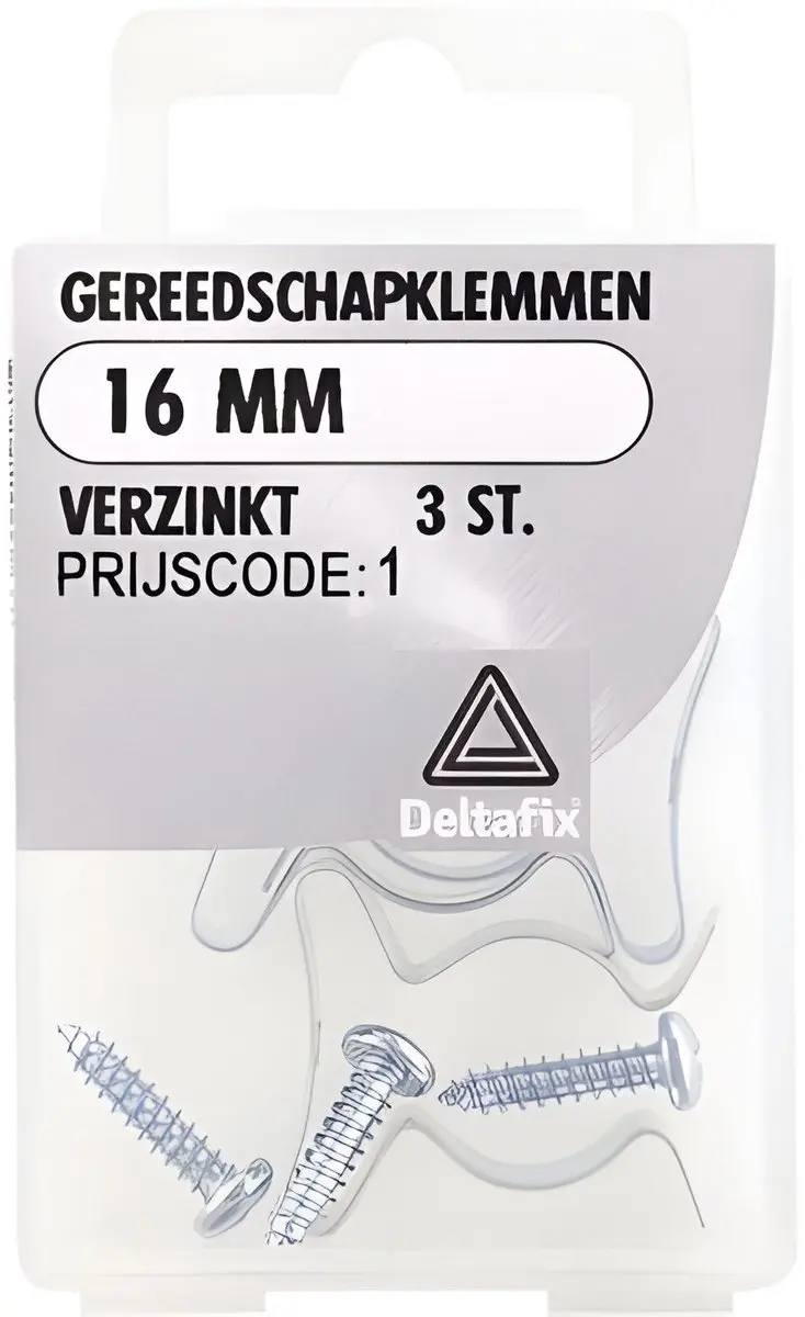 Gereedschapklemmen 16mm vz 3st Deltafix