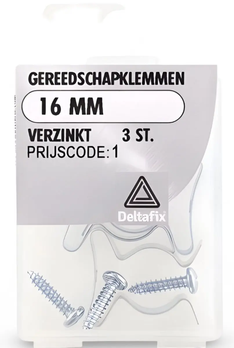 Deltafix Gereedschapklemmen 16mm - 3 Stuks