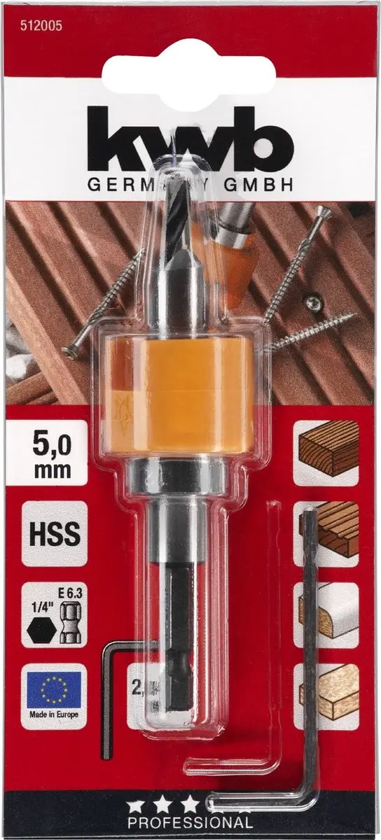 KWB Hout-Spiraalboor 5mm