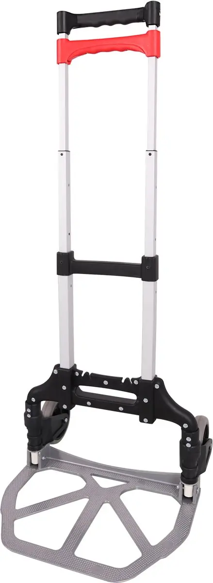 STARX Steekwagen inklapbaar 60 kg - Aluminium - Rood/Zilver/Zwart