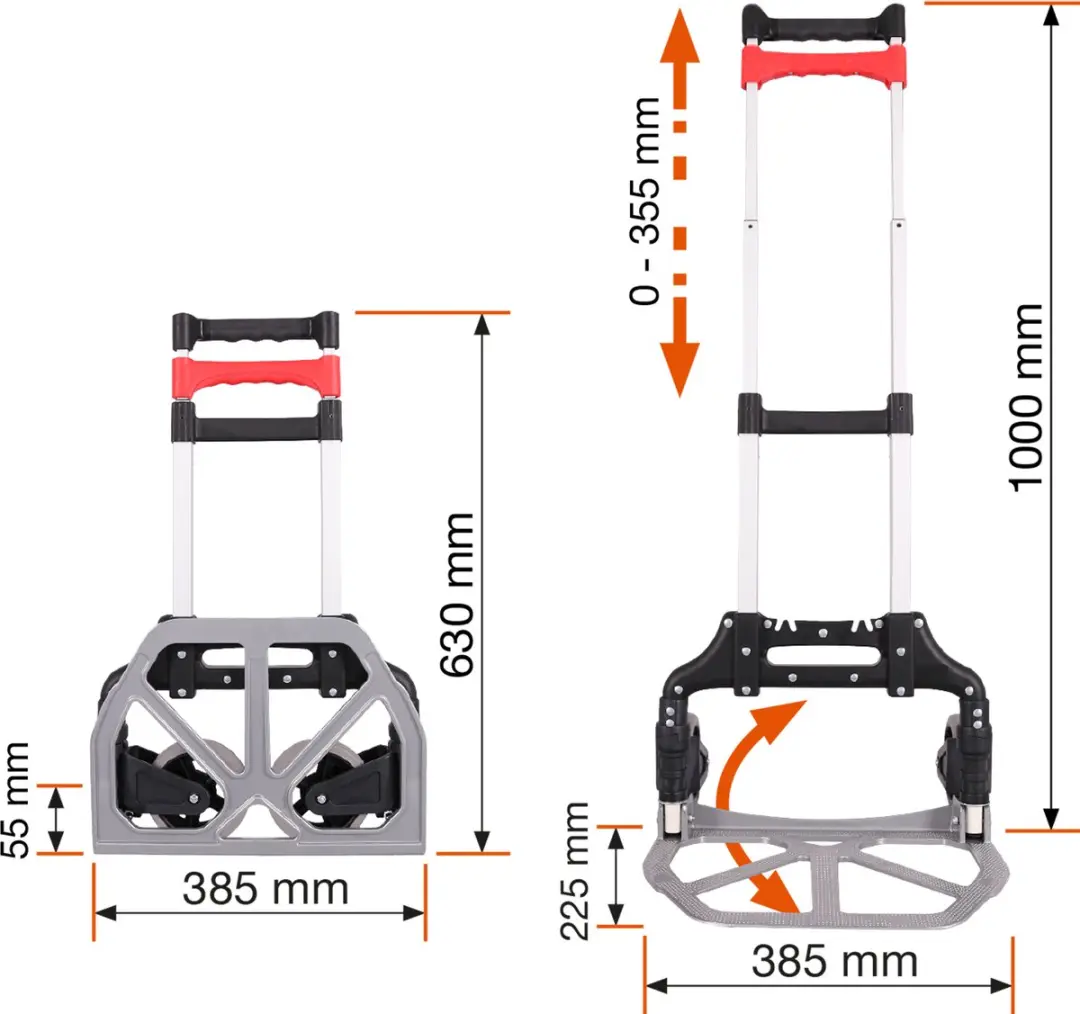 STARX Steekwagen inklapbaar 60 kg