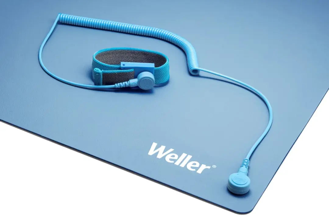 Weller T0051403699 Antistatische ESD Soldeermat - 900x600mm Blauw - met polsband