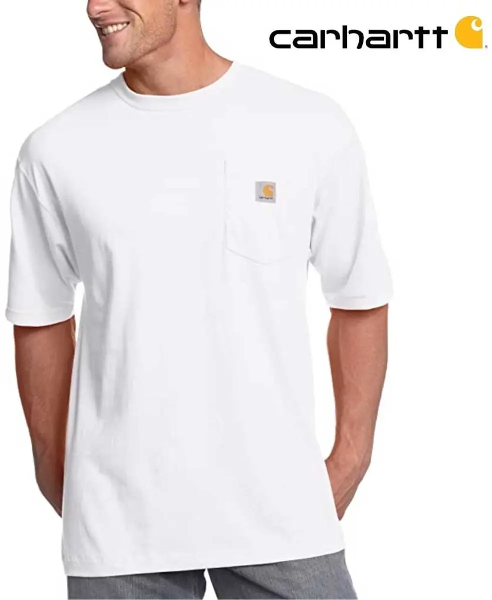 Carhartt K87 Pocket T-Shirt Heren - Wit - XS - afbeelding 6 van 6