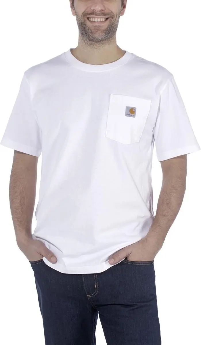 Carhartt K87 Pocket T-Shirt Heren - Wit - XS