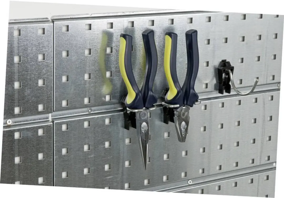 Raaco Gereedschapshaak Clip 110808 - 3 Stuks - Zwart/Zilver