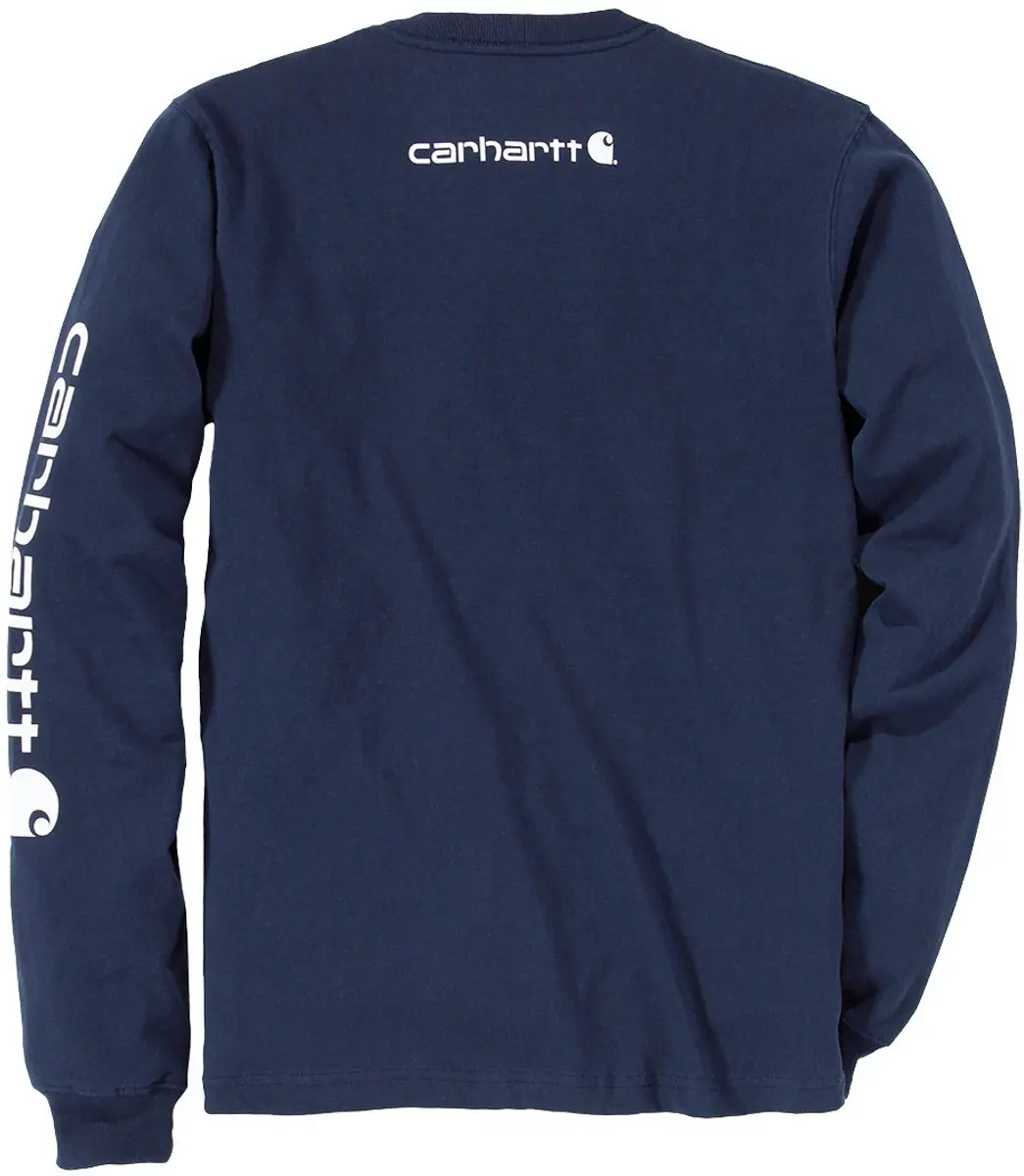 Carhartt EK231 Signature Logo Longsleeve - Navy - S