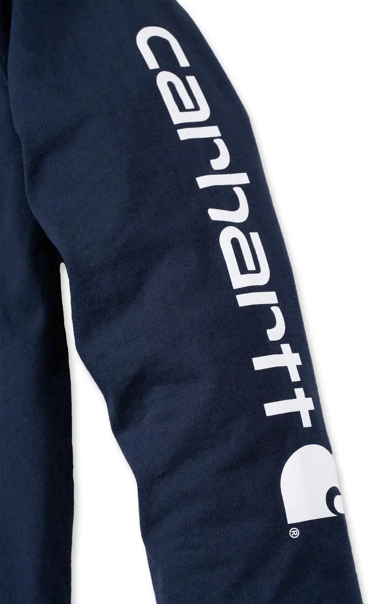 Carhartt EK231 Signature Logo Longsleeve - Navy - S
