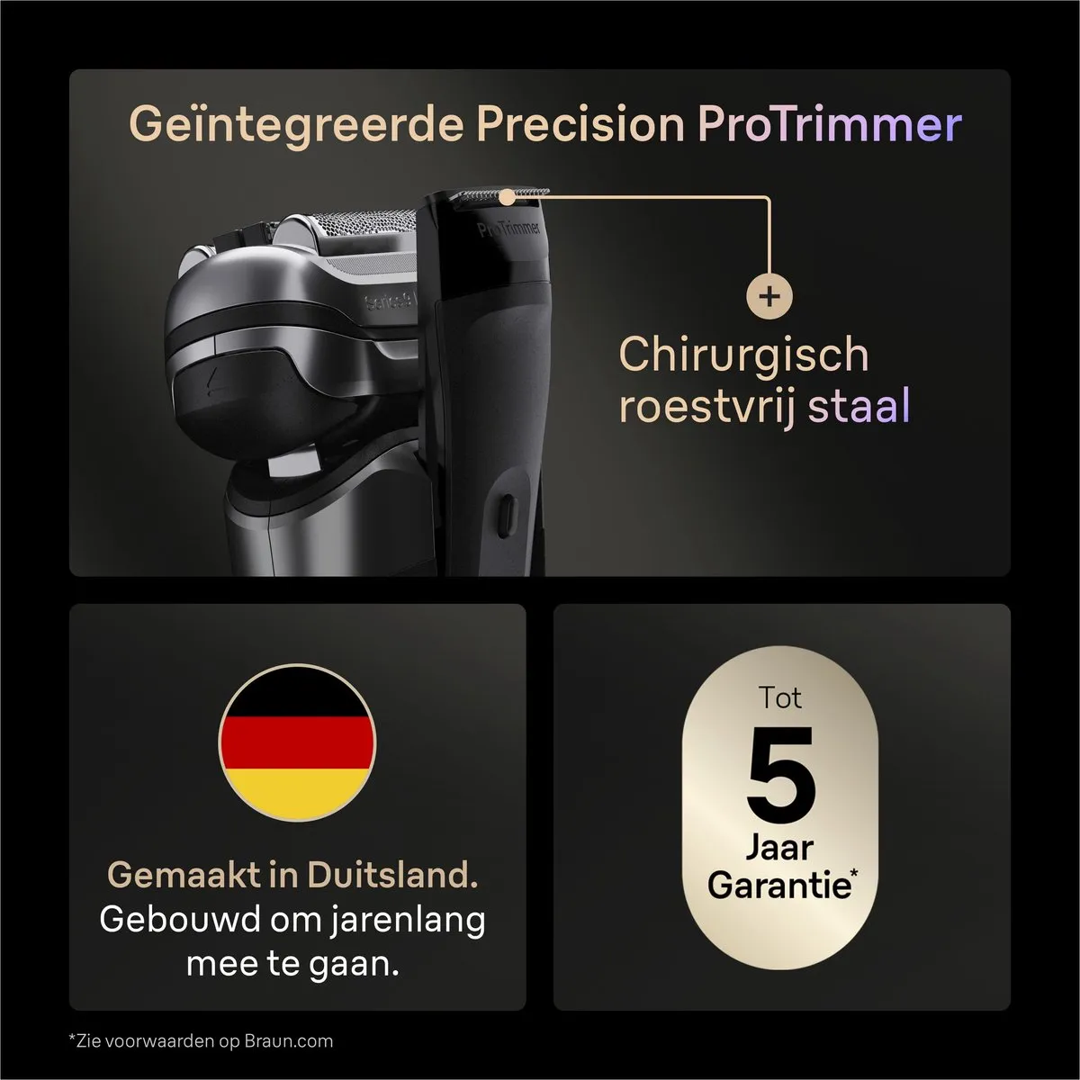 Braun Series 9 PRO+ 9675CC Scheerapparaat - Antraciet