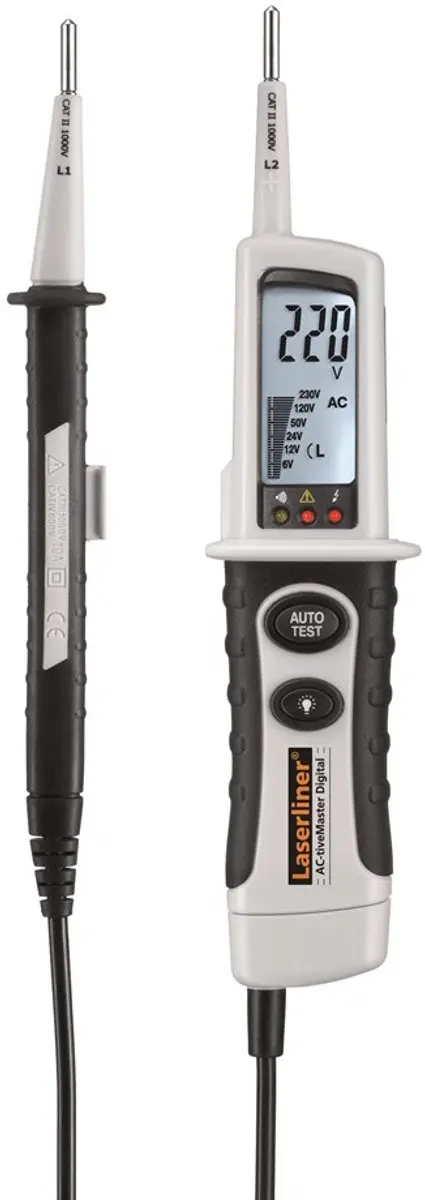 Laserliner AC-tiveMaster Digital Spanningstester 6-690V - Grijs/Zwart