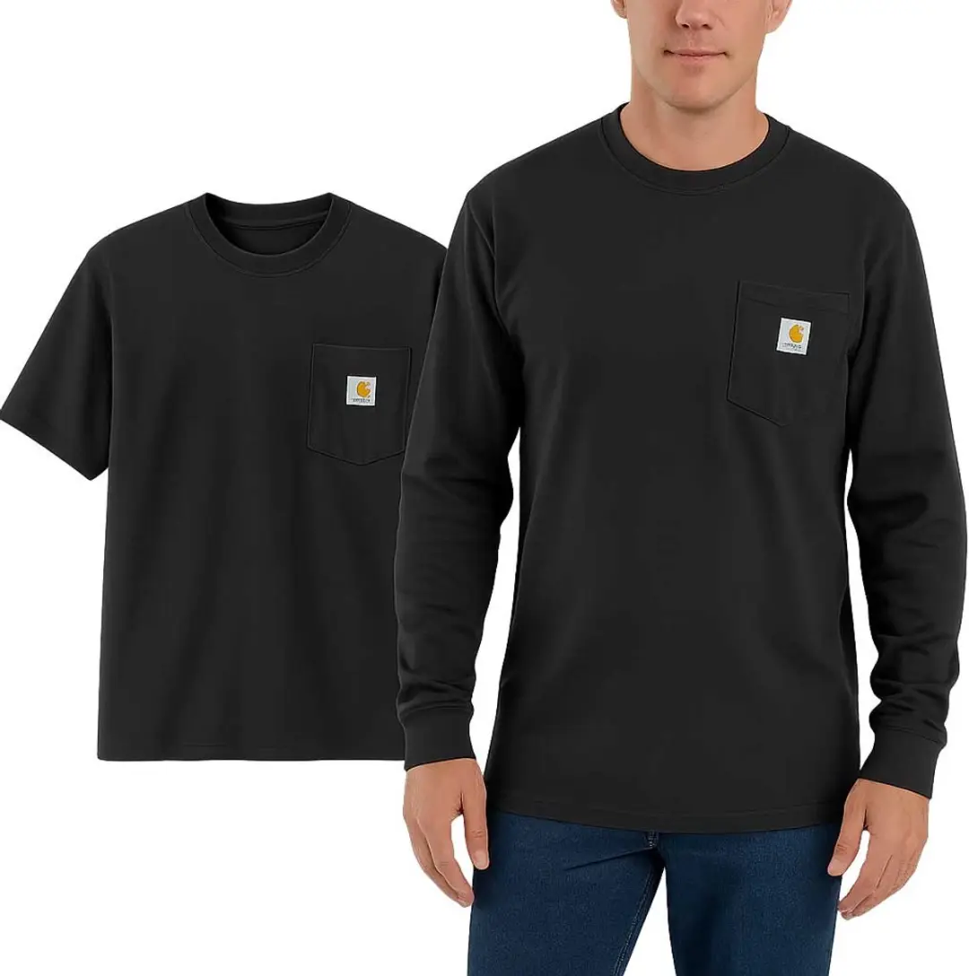 Carhartt Dearborn T-shirts Combi - Zwart - Maat L