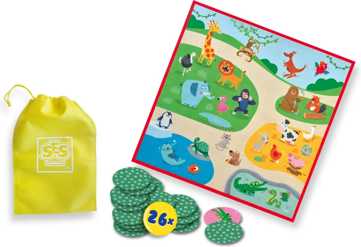 SES Creative Wie ben ik? Dieren - Raadspel - Inclusief tas