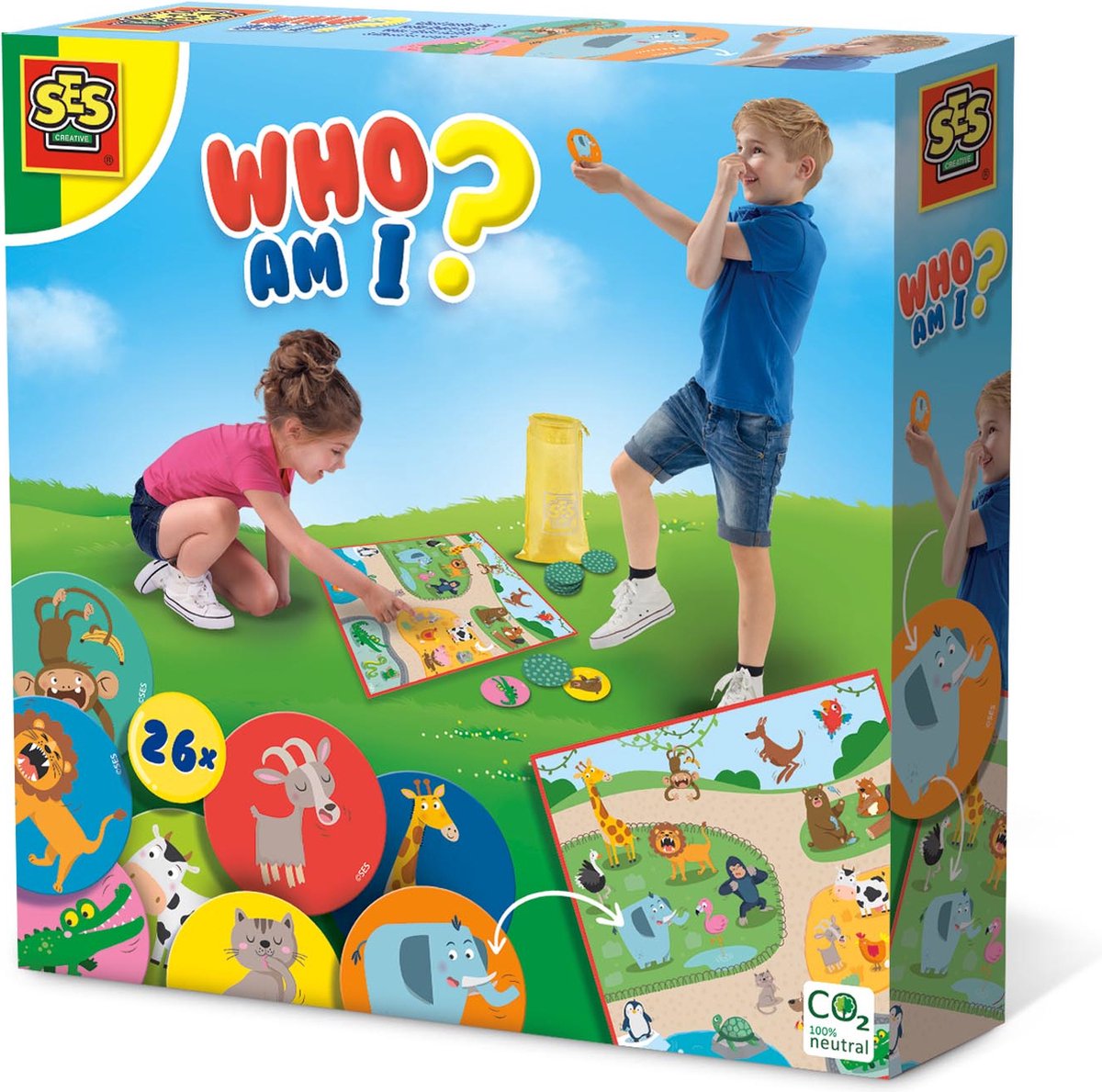 SES - Wie ben ik? - Dieren - beeld uit en laat raden wat je bent - inclusief handige bewaartas