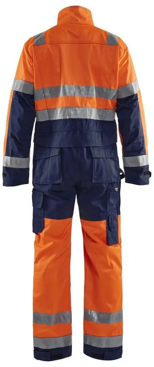 Blåkläder Overall High Vis 6373-1804 - 56 - High Vis Oranje/Marineblauw