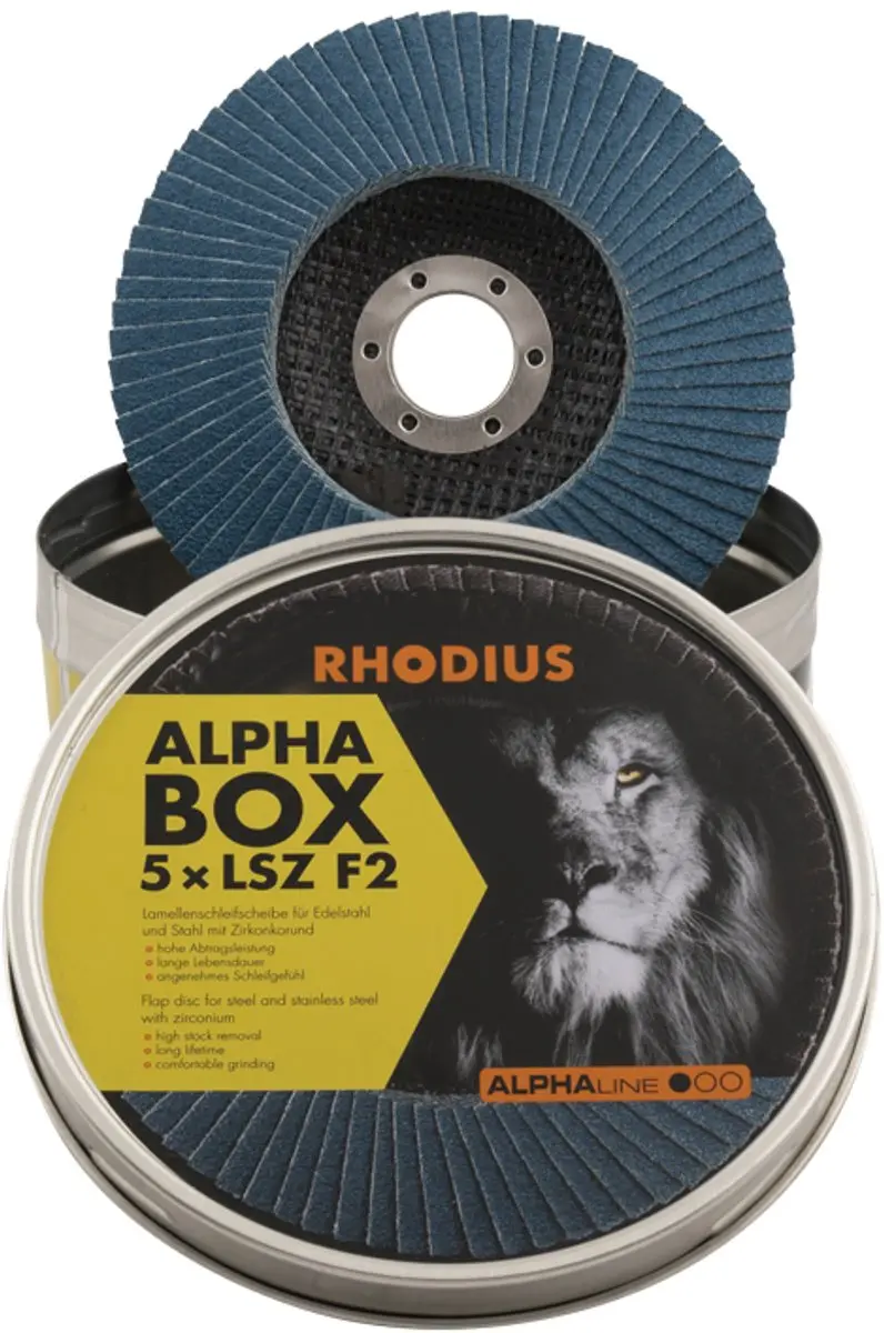 Rhodius Lamellenschijf 5x Ø125mm K60 ALPAline LSZ F2