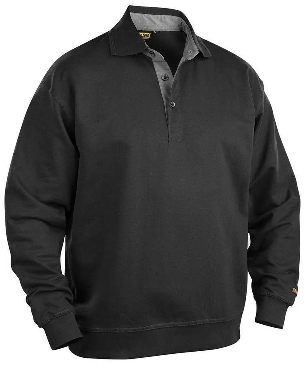 Blåkläder Polo Sweatshirt 3370-1158 - XXL Zwart