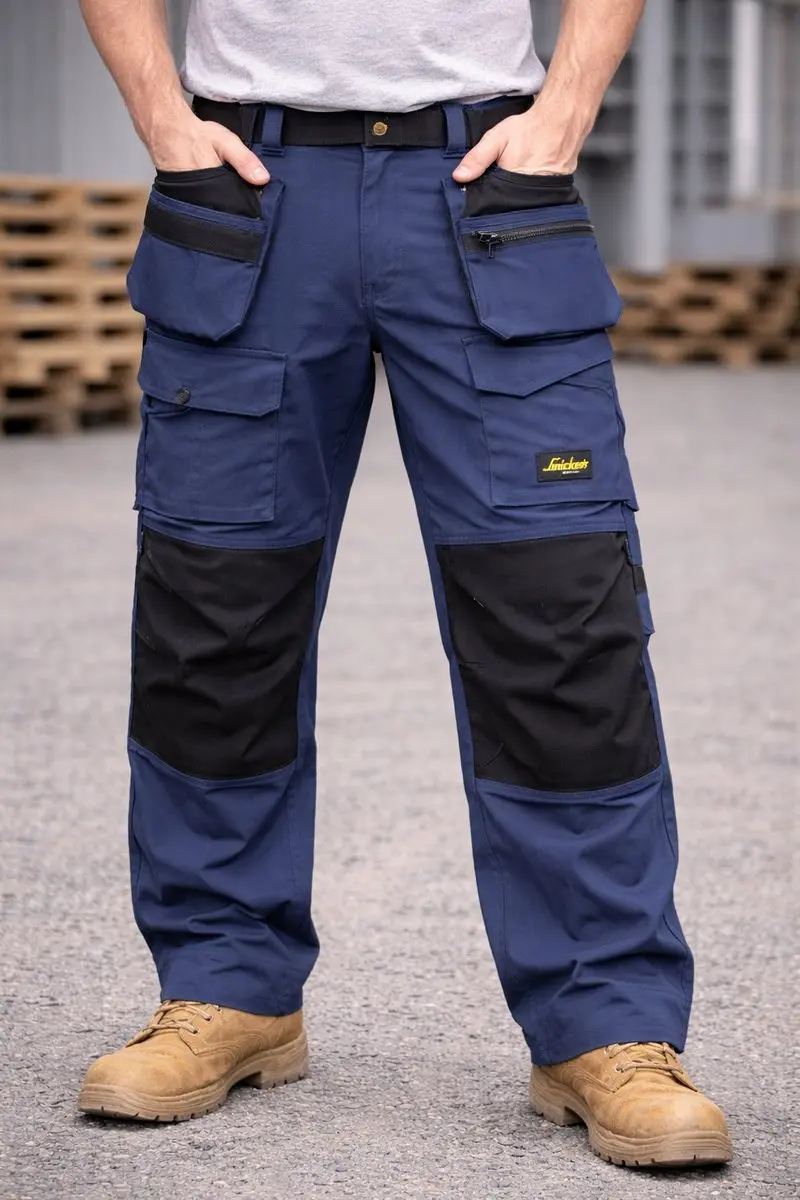 Snickers AllroundWork Vision Werkbroek 46 - Navy/Zwart