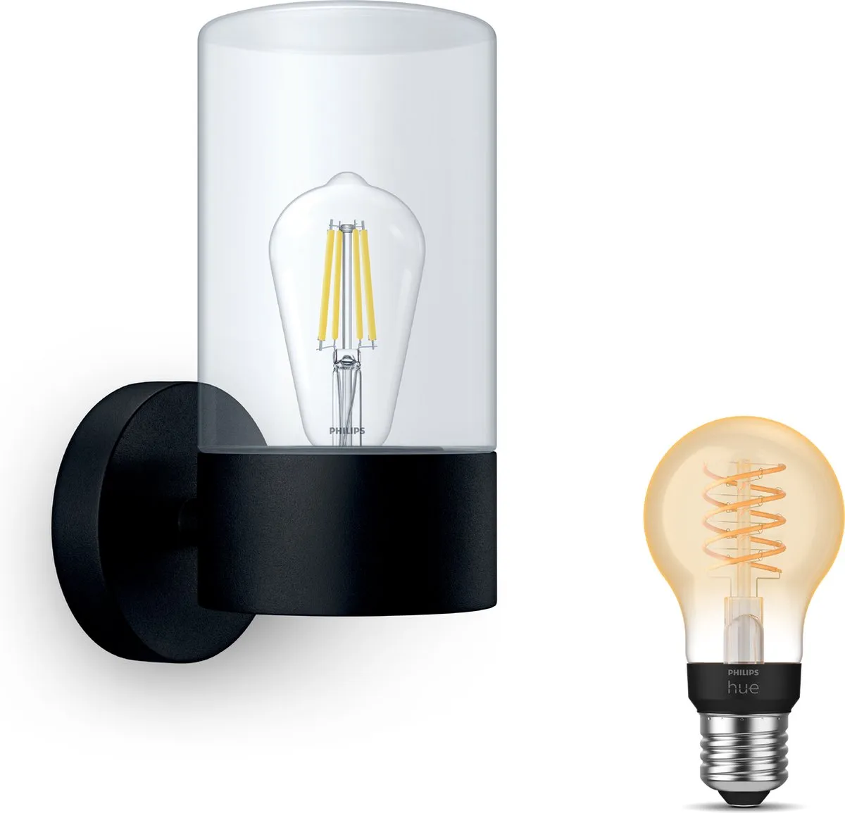 Philips Hue Flareon Wandlamp E27 Warmwit Zwart