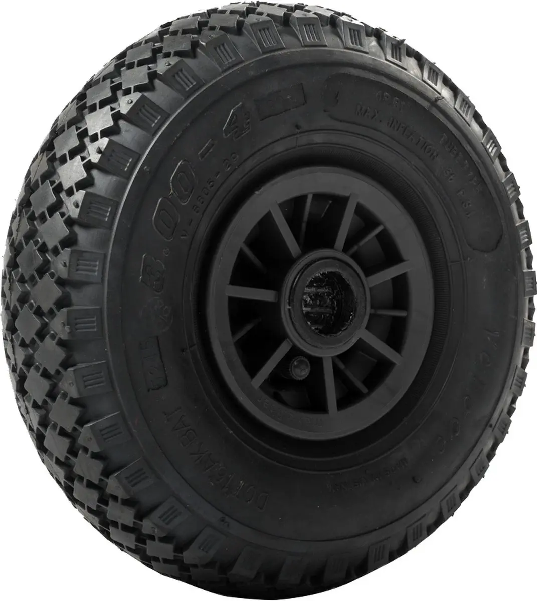 Matador Wiel 260x85mm Luchtband - Ø25mm As - Zwart