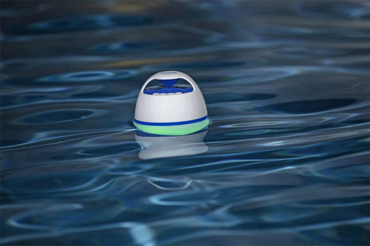 Bestway Flowclear Musicwave Bluetooth Speaker - 12W - Blauw/Wit - afbeelding 5 van 6