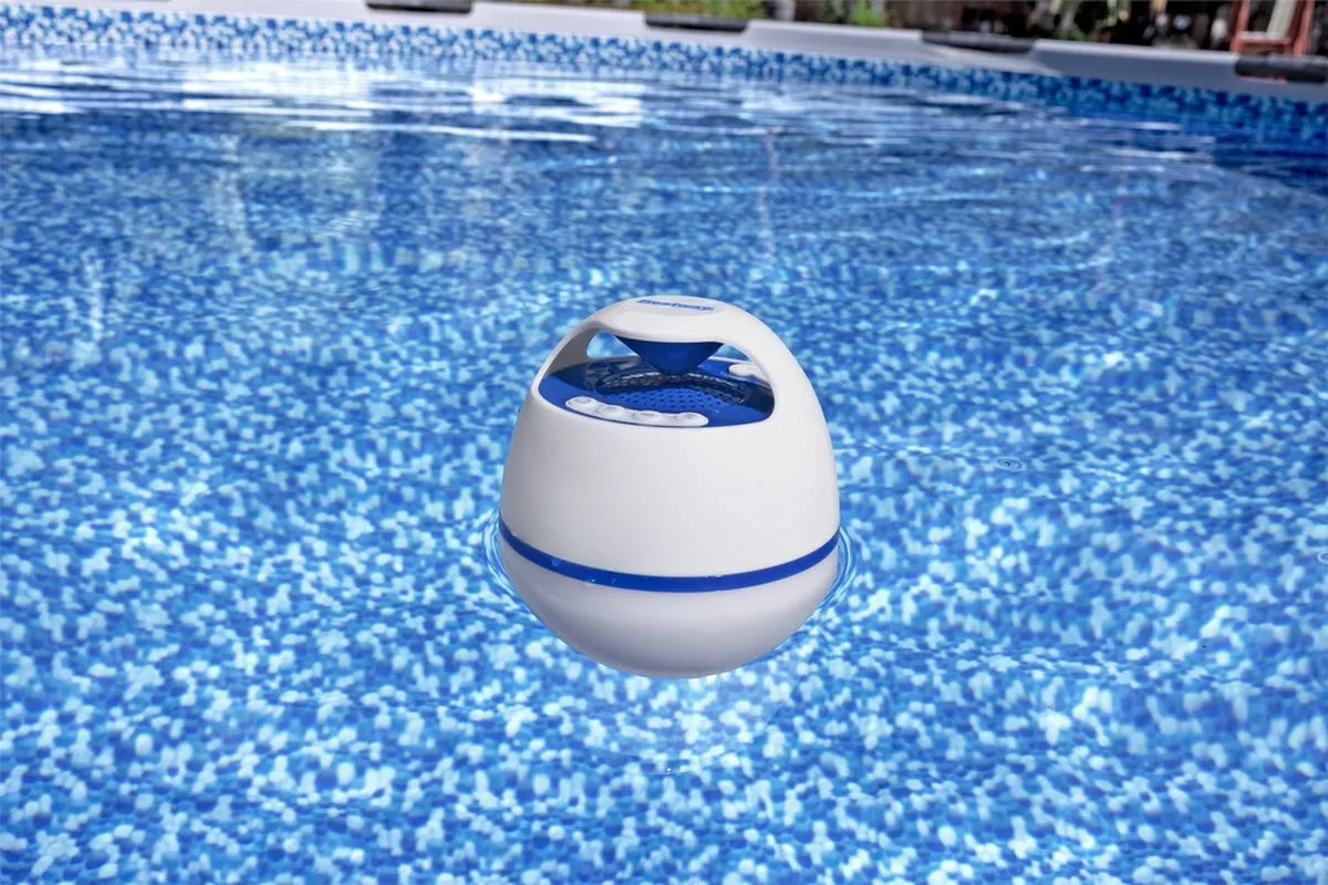 Bestway Flowclear Musicwave Bluetooth Speaker - 12W - Blauw/Wit - afbeelding 4 van 6